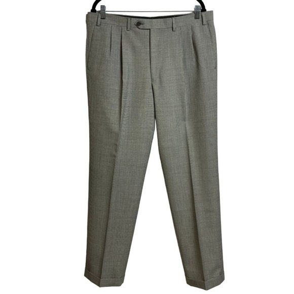 Lauren Ralph Lauren Mens Dress Pants Trousers Size 36x32 Wool Blend - Picture 2 of 14